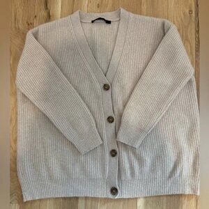 Jenni Kayne Ribbed Cream Cardigan